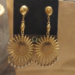 Unique and fun hanging surgical steel post earrings. NWT